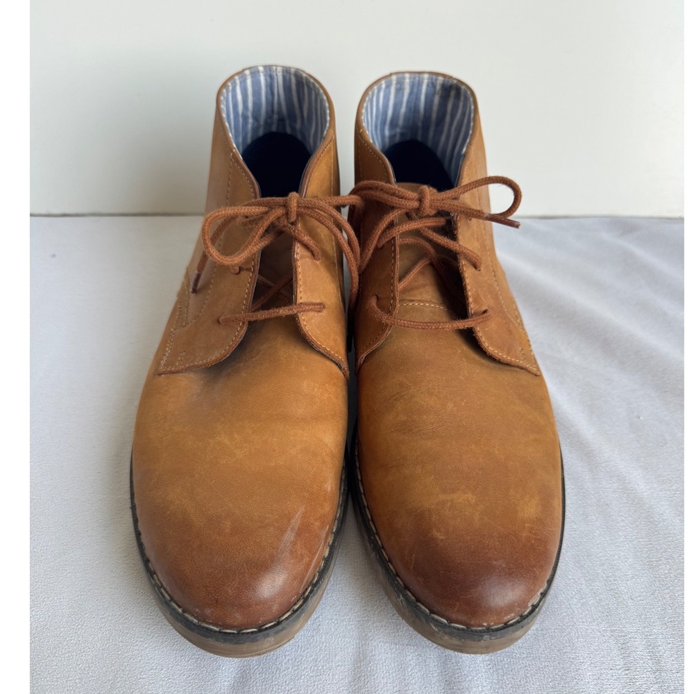 Sperry Top-Sider Mens Tan Leather Chukka Boots lace Size 9M dress business shoes